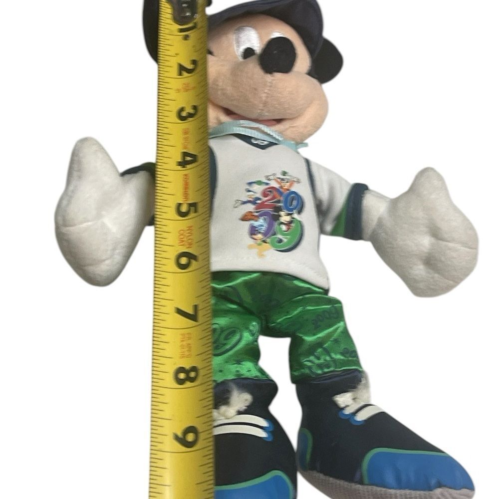 Disney 2009 Mickey Mouse Disney World 10”Plush Blue, White and Green Outfit - Picture 5 of 16
